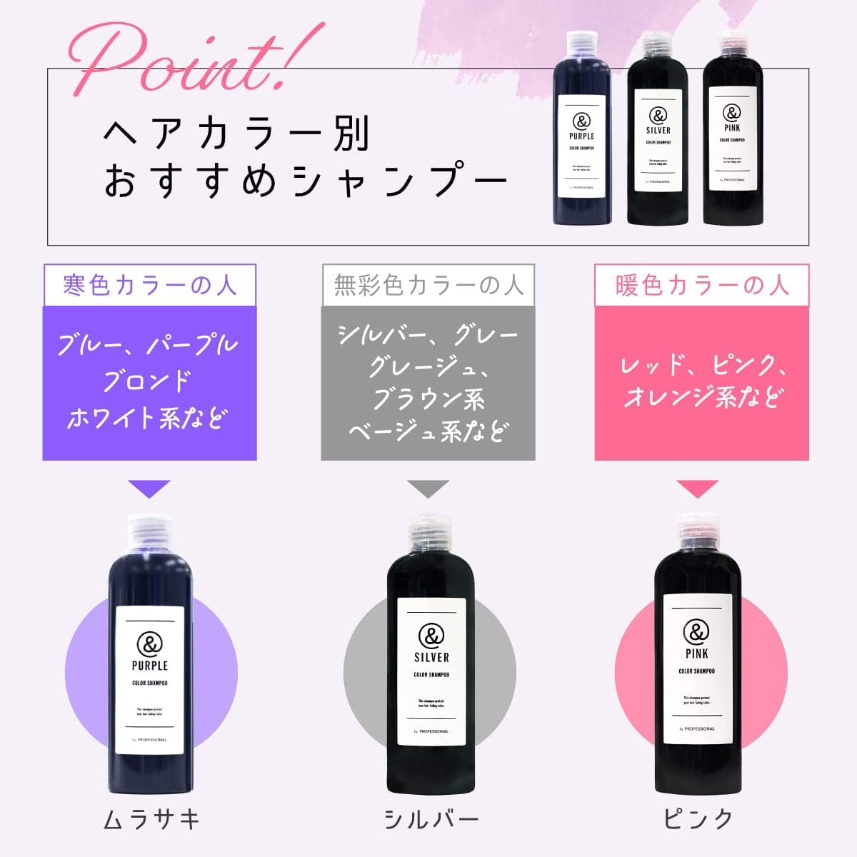 Amazon | &PURPLE アンドパープル ムラシャン ムラサキシャンプー 紫
